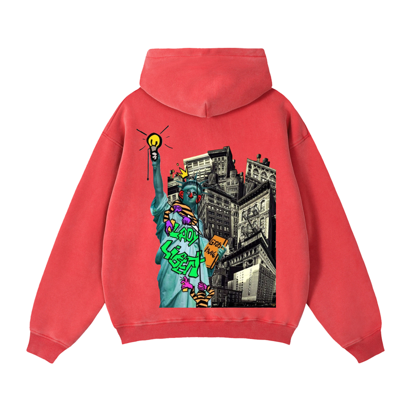 Flint to New York Zip-Up Hoodie